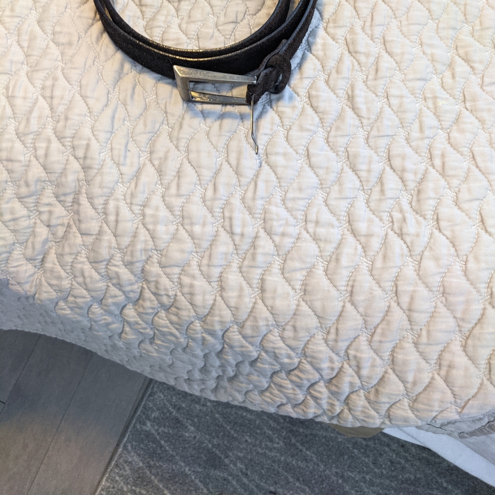 Men's brown suede belt size 40